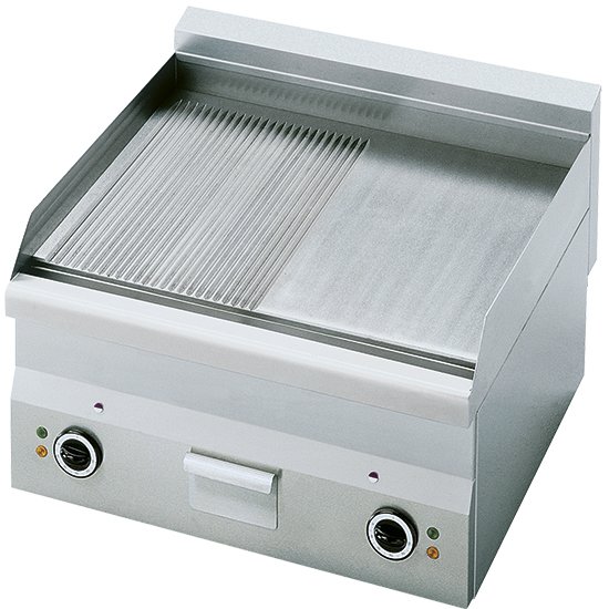 MASTRO 600-as asztali elektromos lapsütő 600mm, sima-bordás felület