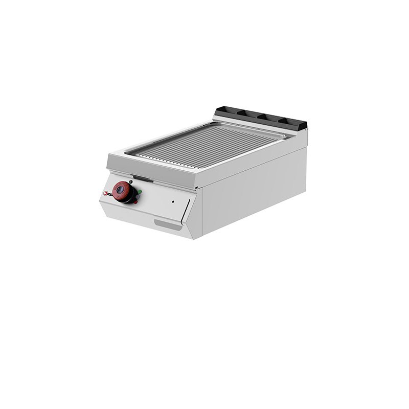 Desco 700-as asztali elektromos lapsütő 400mm, bordás felület