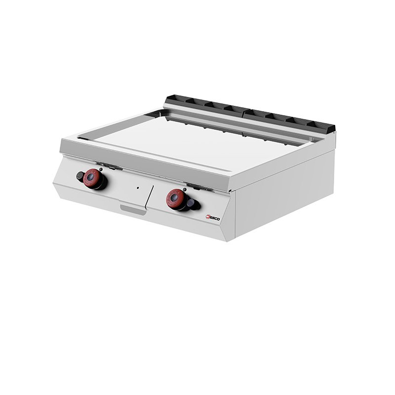 Desco 700-as asztali gázos lapsütő 800mm, sima krómozott felület