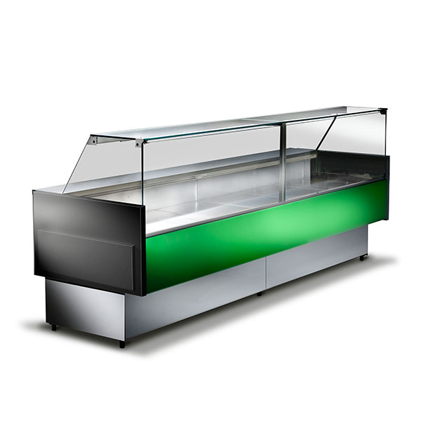 Tecnodom Seria M 800 csemegepult, ventilációs hűtéssel, rövid előlappal 1000