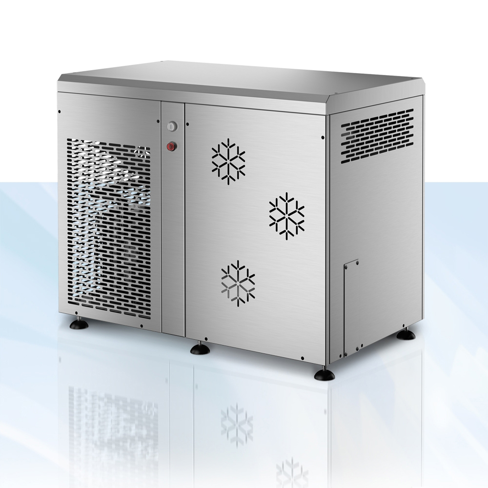 IceTek jégpehely készítő gép 250 kg/nap, külső tárolókapacitás 400kg