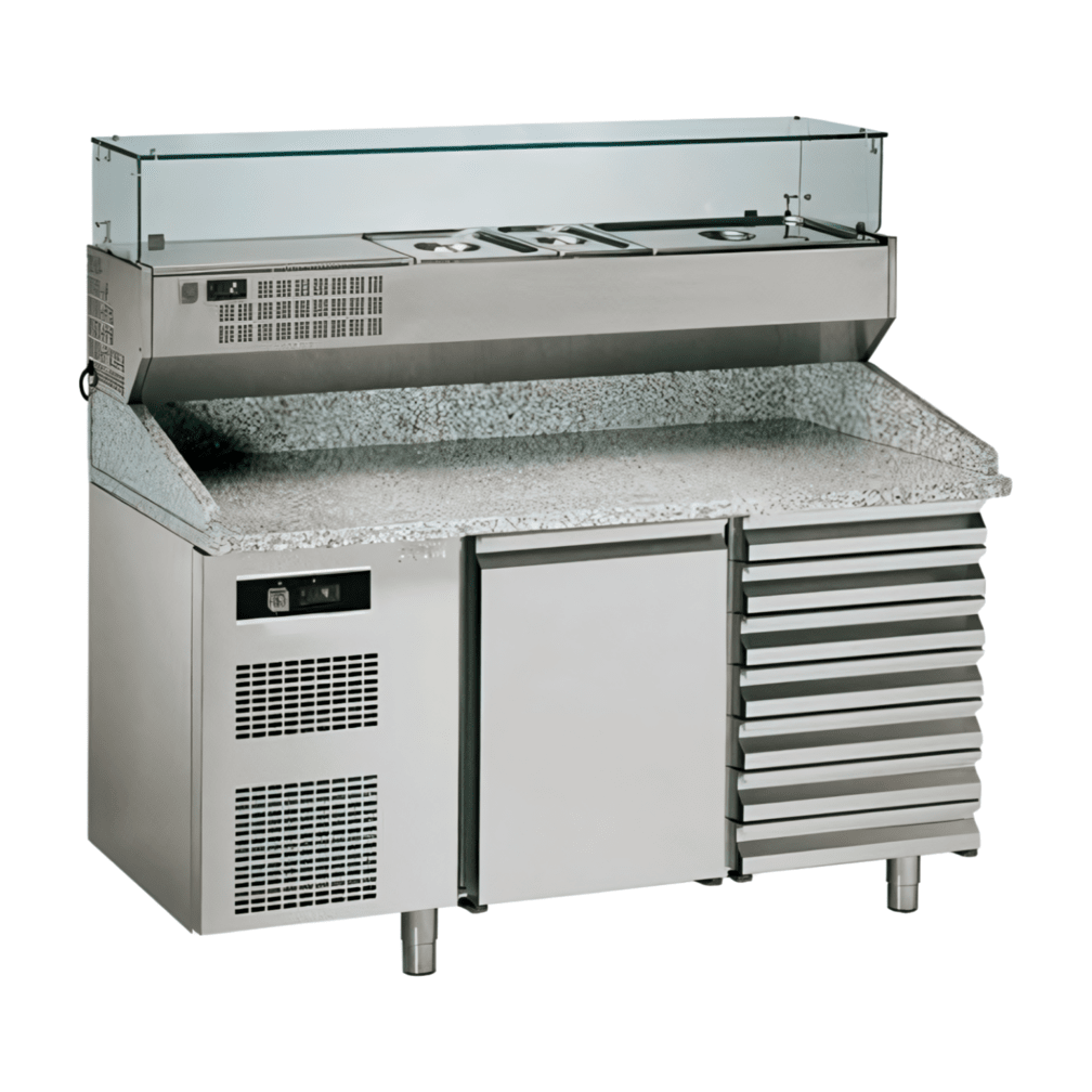 SAGI PIZZA RANGE KBZ167A pizzapult feltéthűtővel