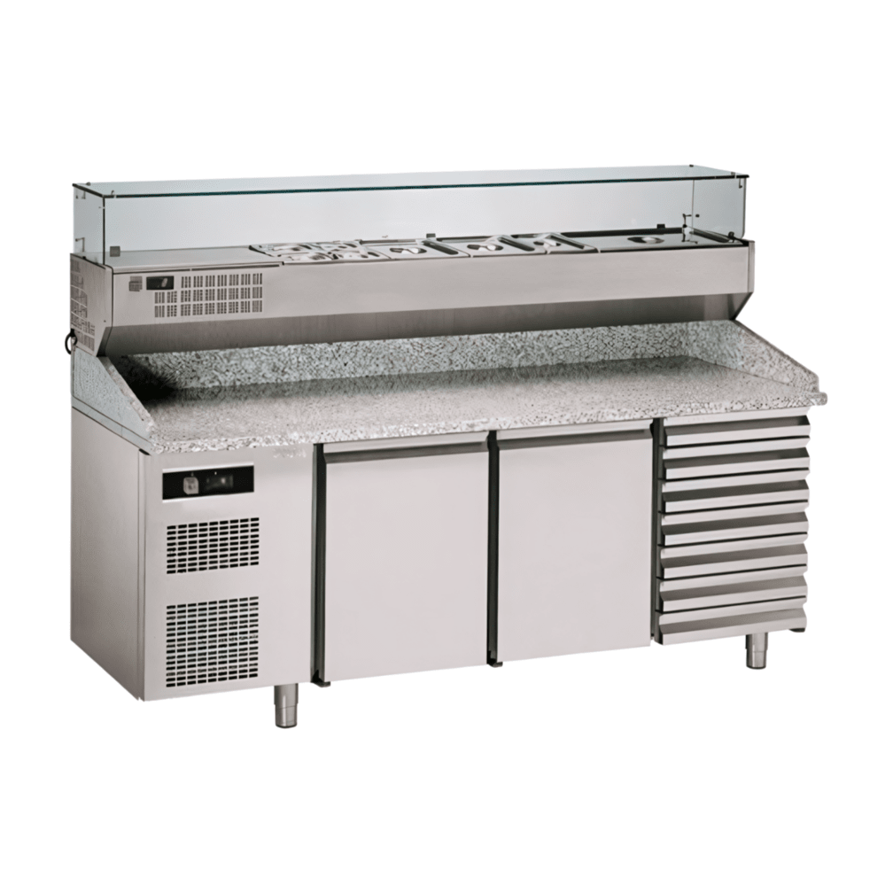 SAGI PIZZA RANGE KBZ203A pizzapult feltéthűtővel