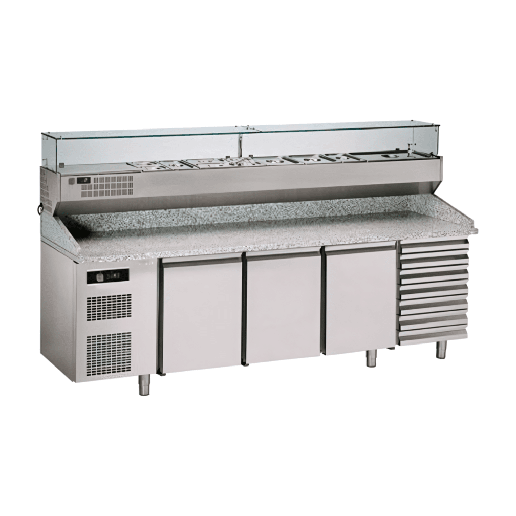 SAGI PIZZA RANGE KBZ253A pizzapult feltéthűtővel