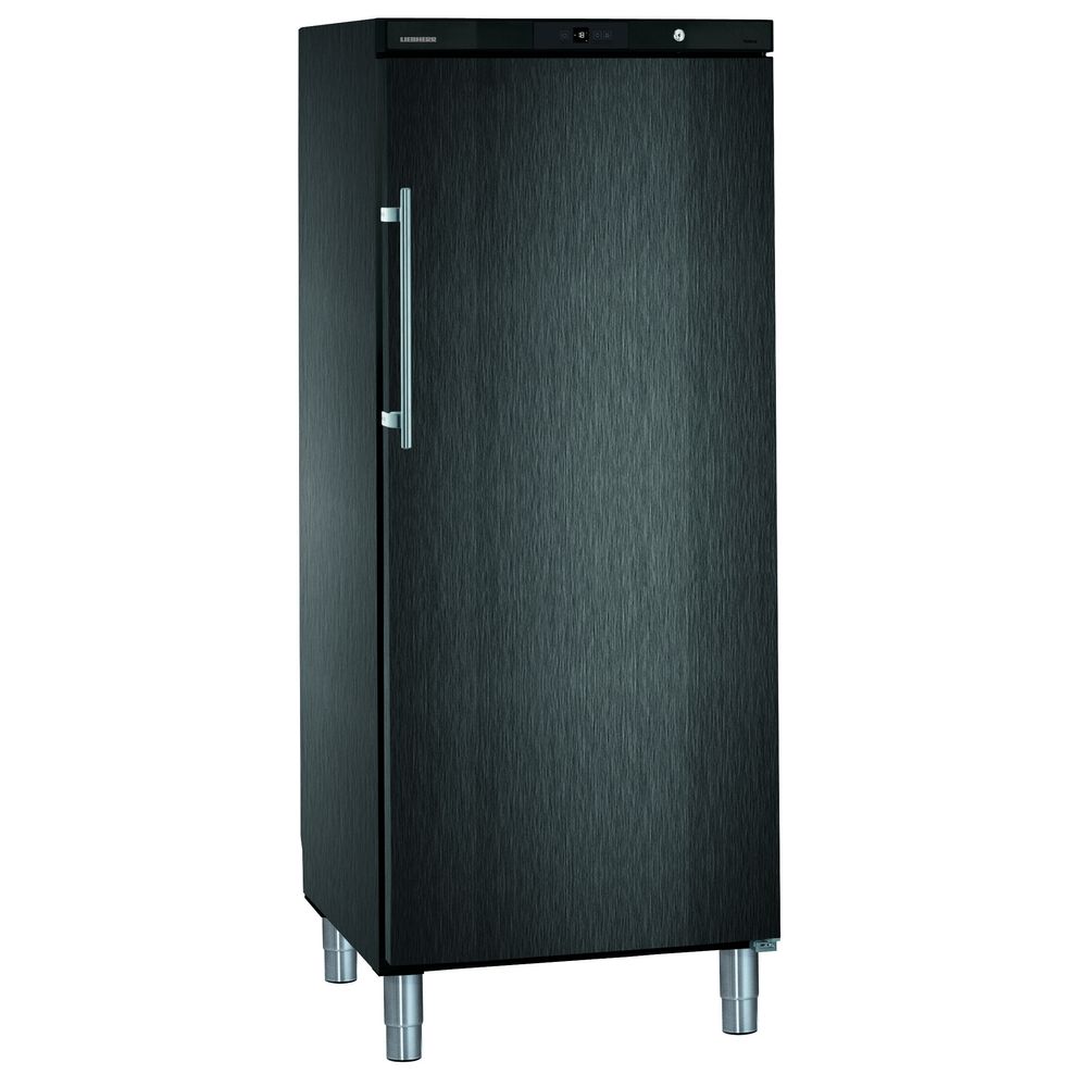 LIEBHERR 486 literes mélyhűtő, ventilációs hűtéssel, teli ajtóval, fekete